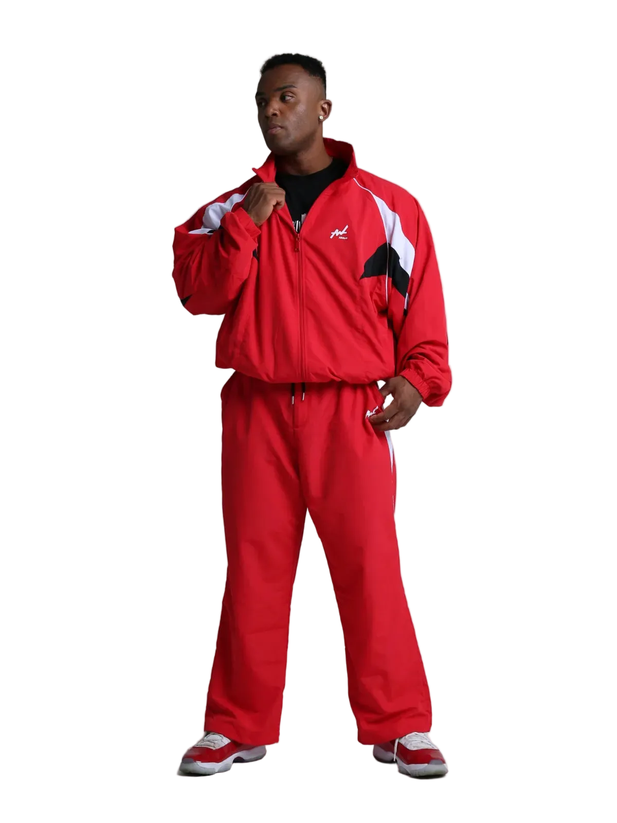 TRACK PANTS WEDGE RED