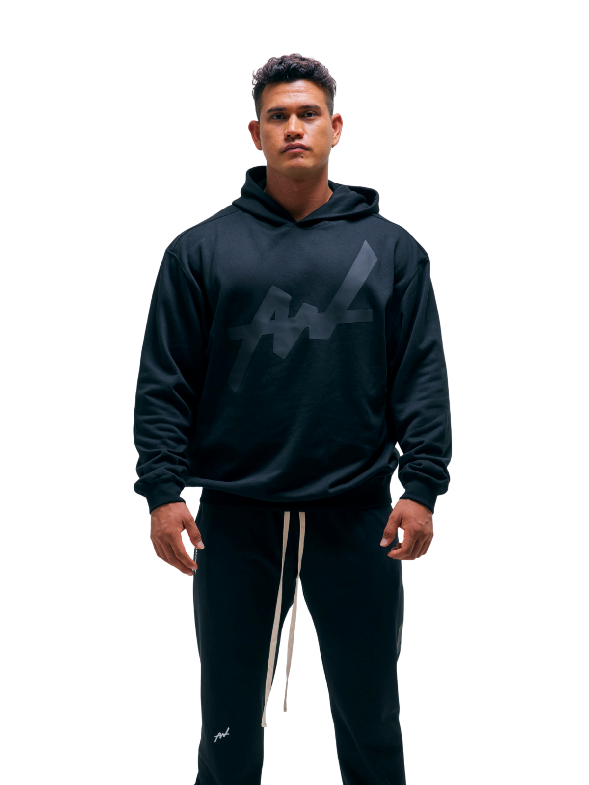 SWEAT HOODIE BIG LOGO(BLACK)
