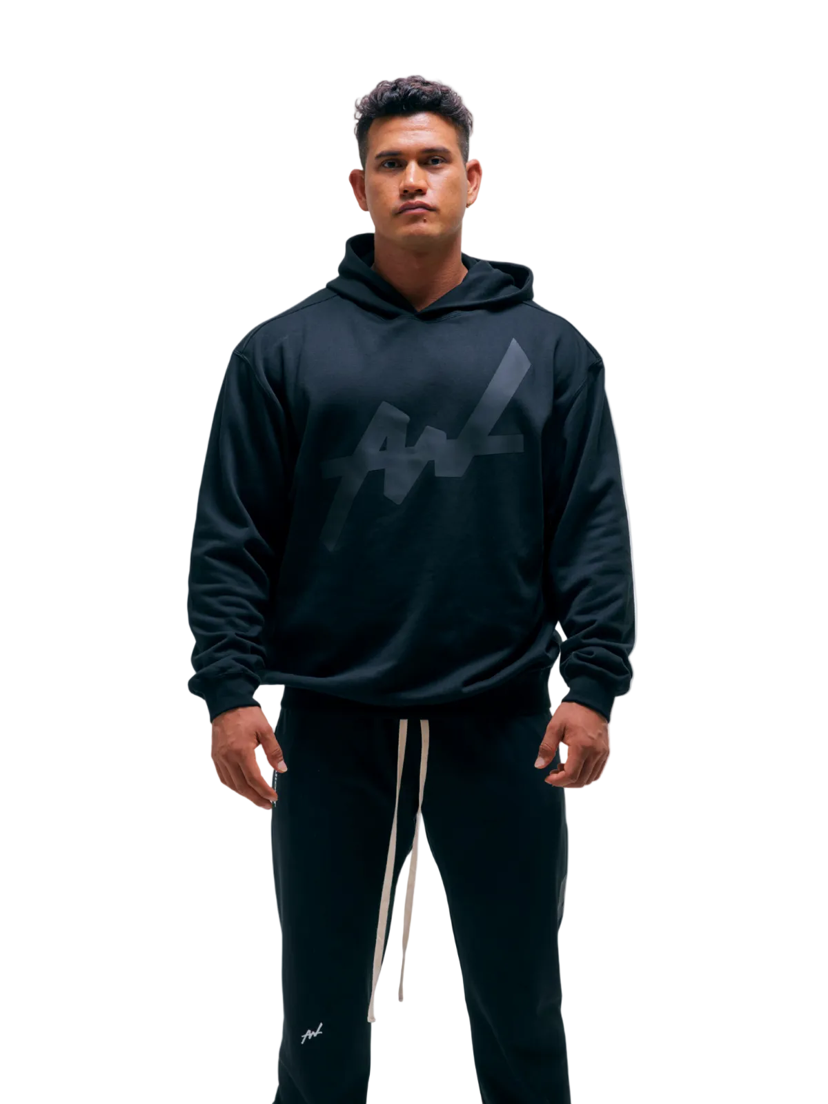 SWEAT HOODIE BIG LOGO(BLACK)