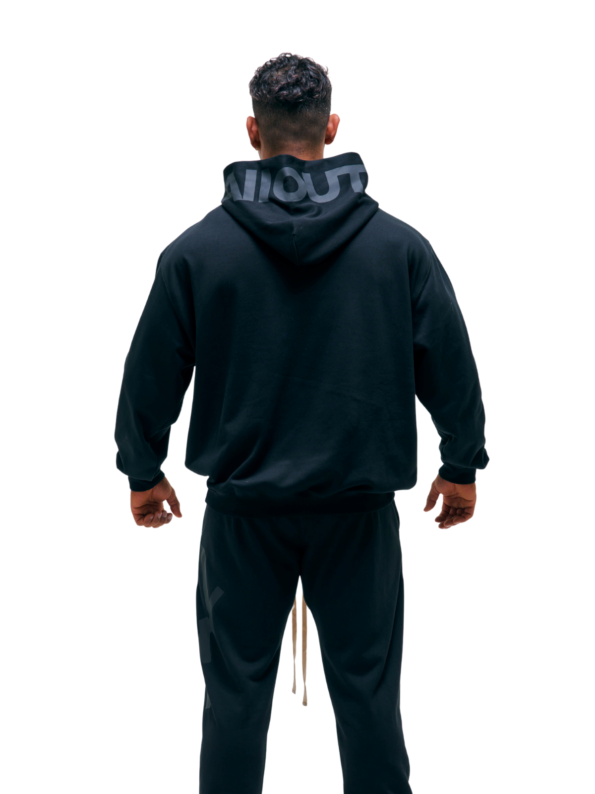 SWEAT HOODIE BIG LOGO(BLACK)