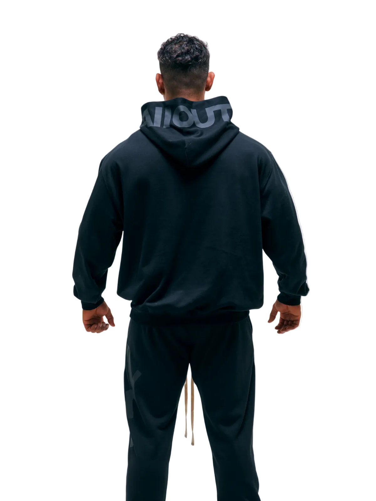 SWEAT HOODIE BIG LOGO(BLACK)