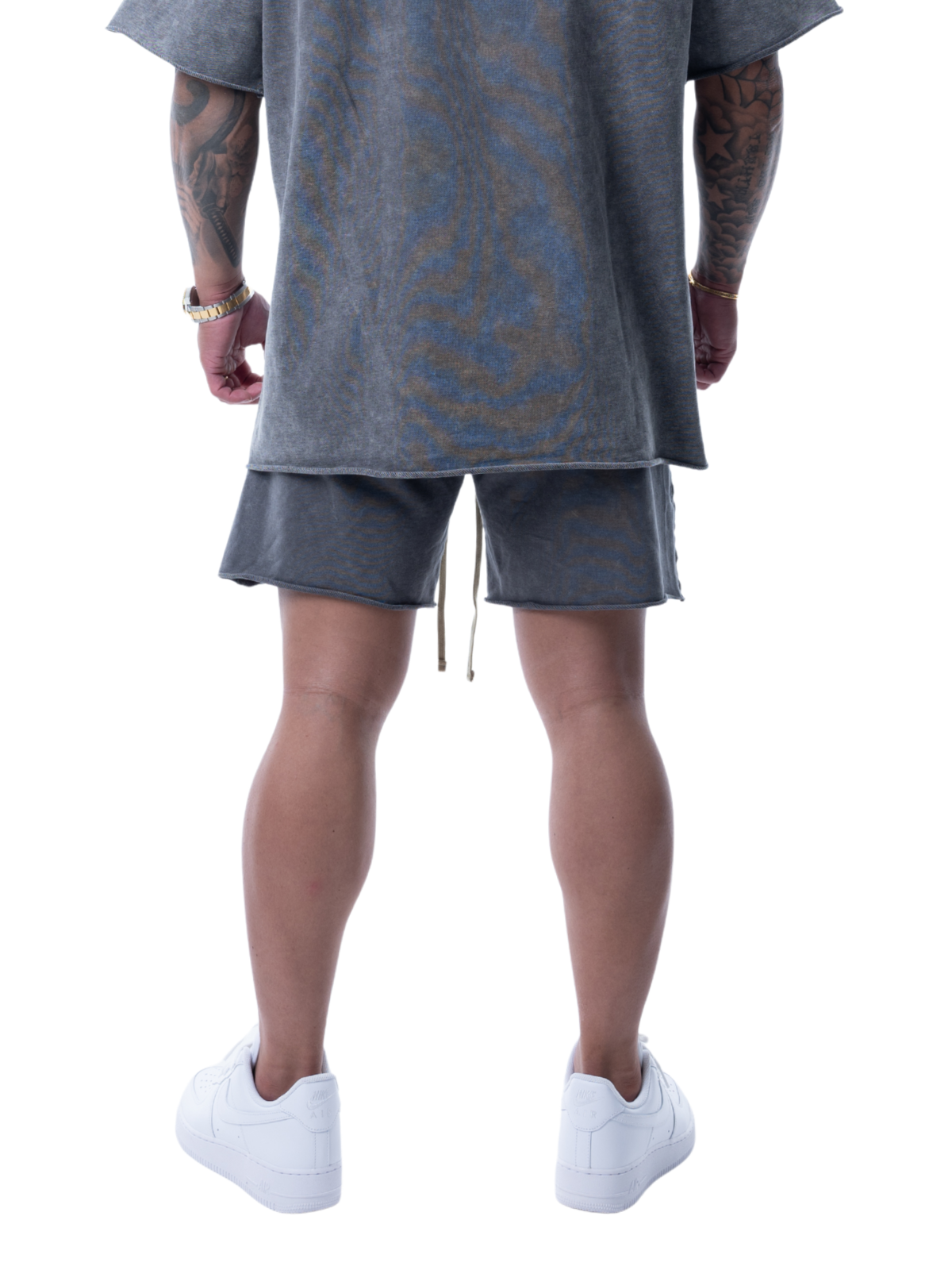 SWEAT SHORTS | DISTRESSED FLAME