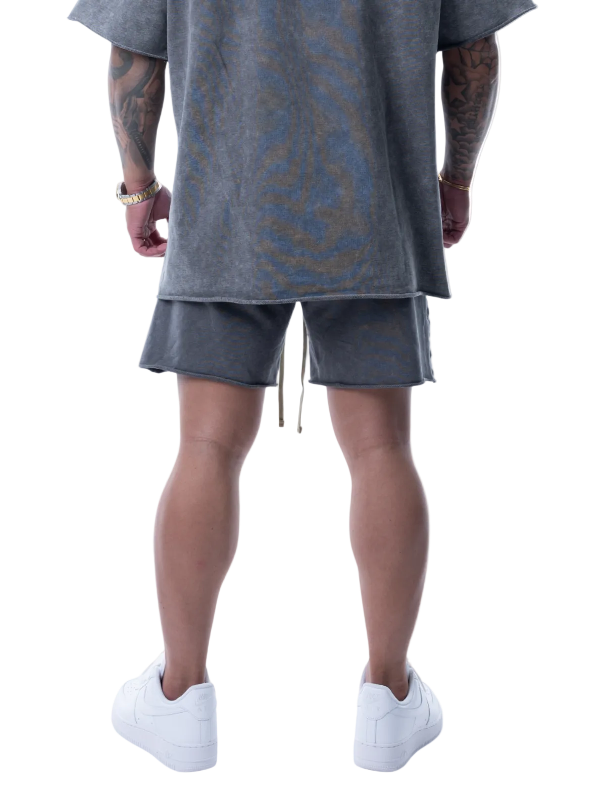 SWEAT SHORTS | DISTRESSED FLAME