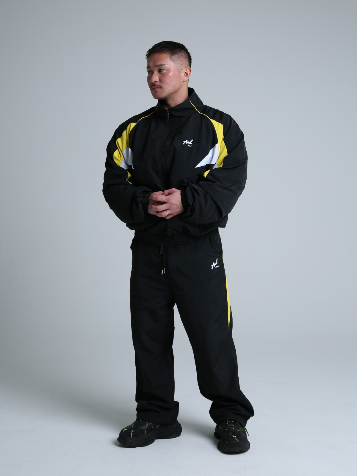 TRACK JACKET WEDGE BLACK