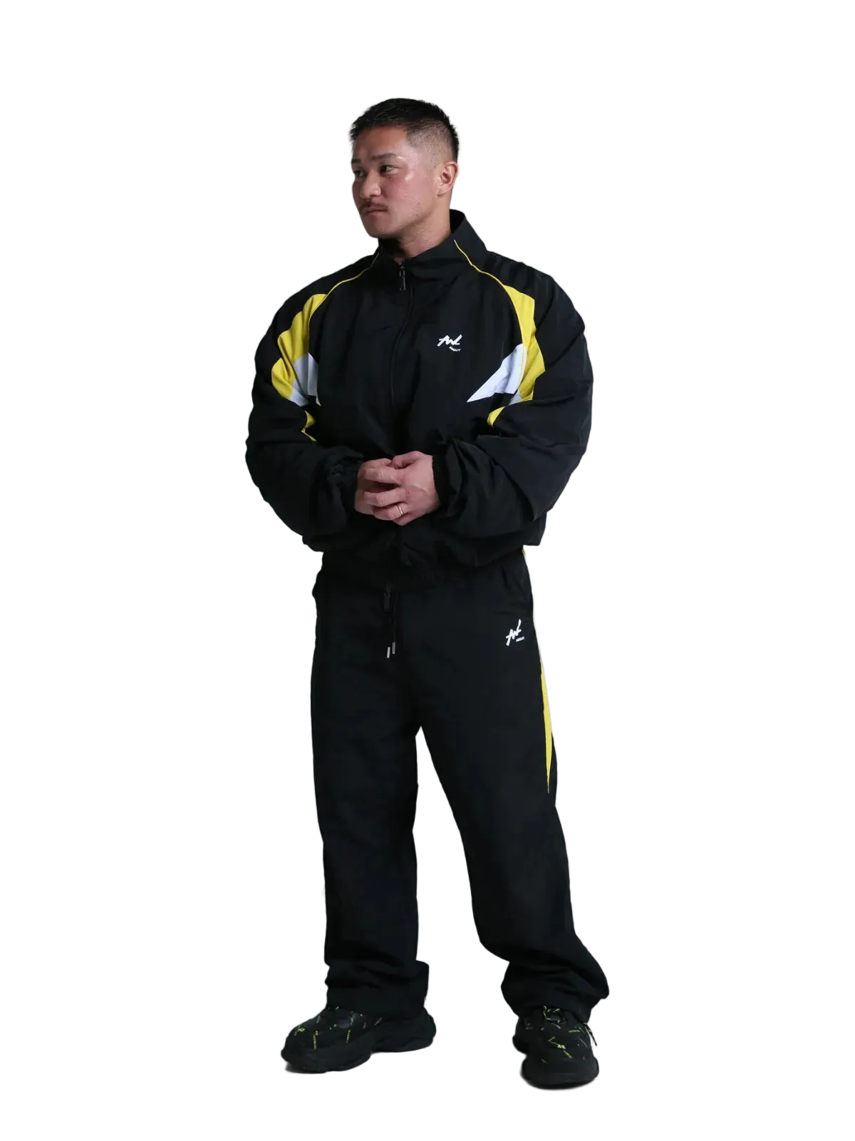 TRACK PANTS WEDGE BLACK