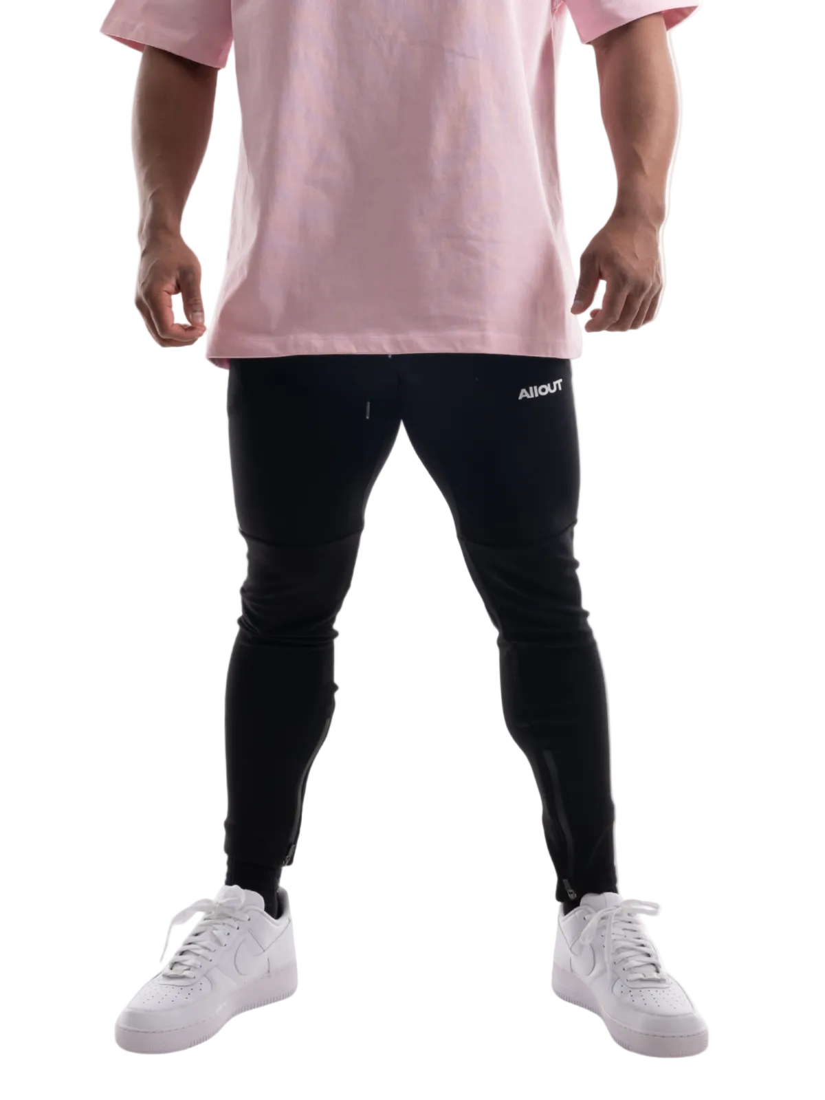 2 LINE STRETCH PANTS(BLACK)