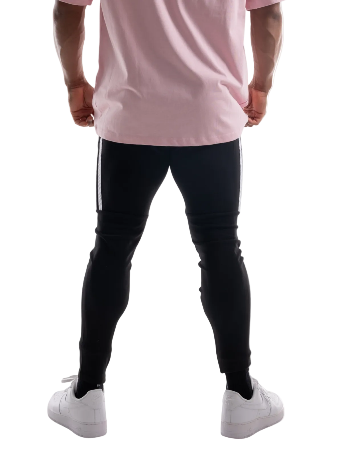 2 LINE STRETCH PANTS(BLACK)