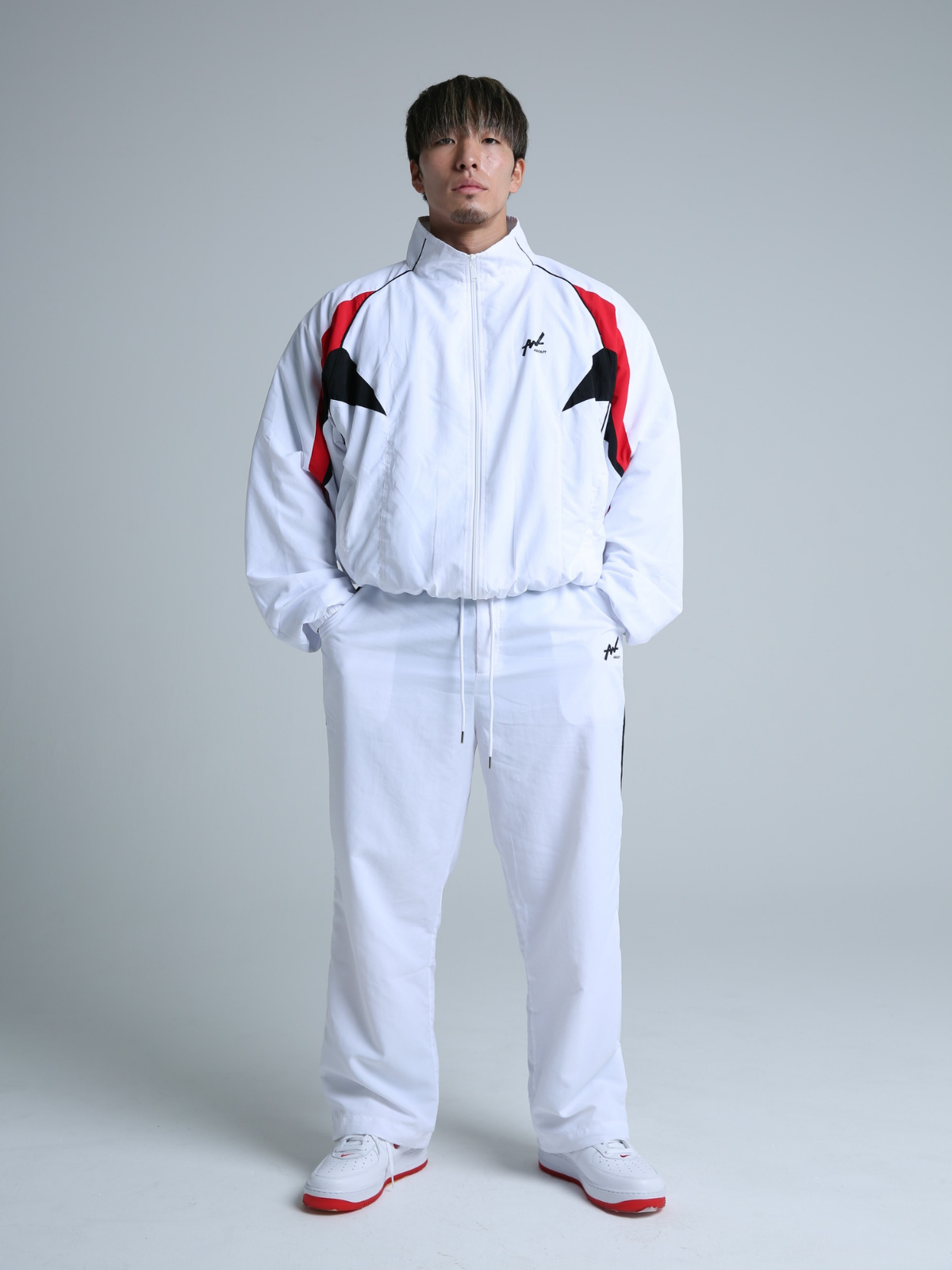 TRACK PANTS WEDGE WHITE