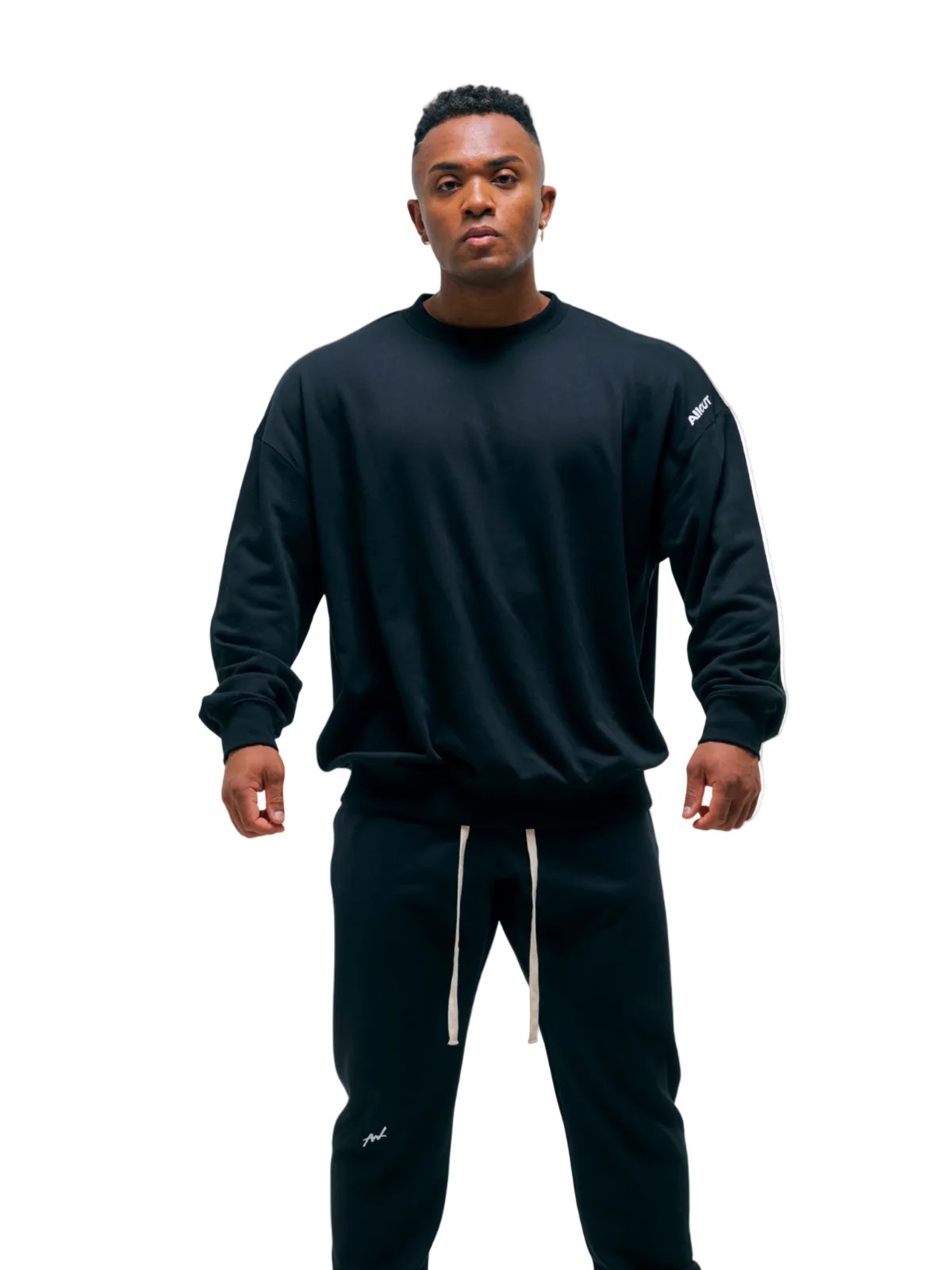 SWEAT SHIRT BIG LOGO(BLACK)