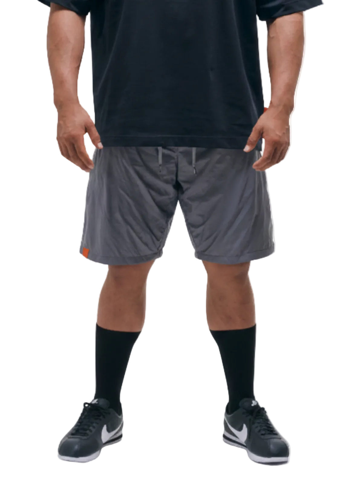 EASY SHORTS Orange label(GRAY)