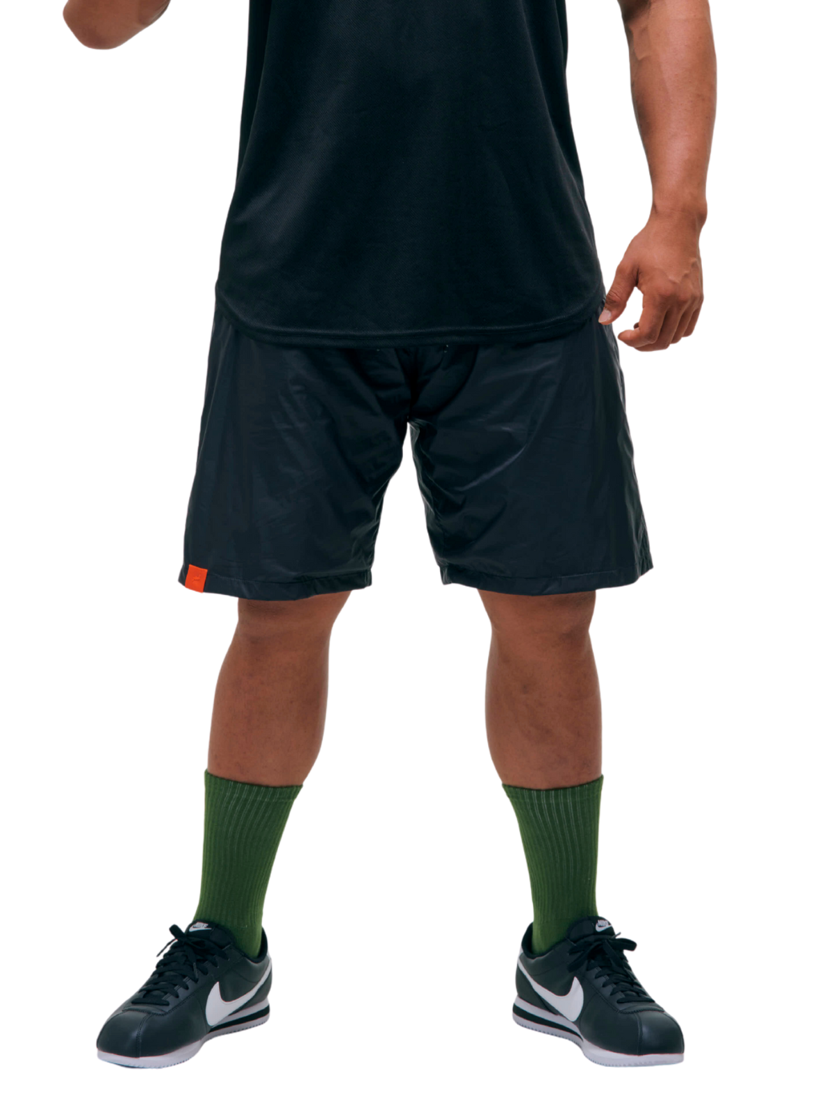 EASY SHORTS Orange label (BLACK)