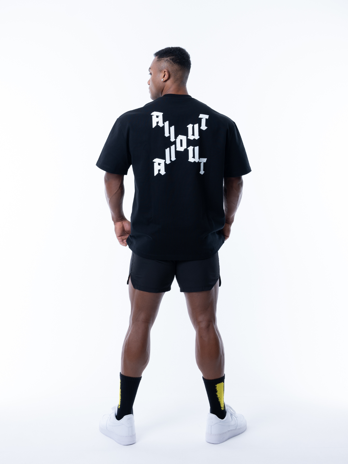 T-shirt DIAGONAL CROSS【BLACK】