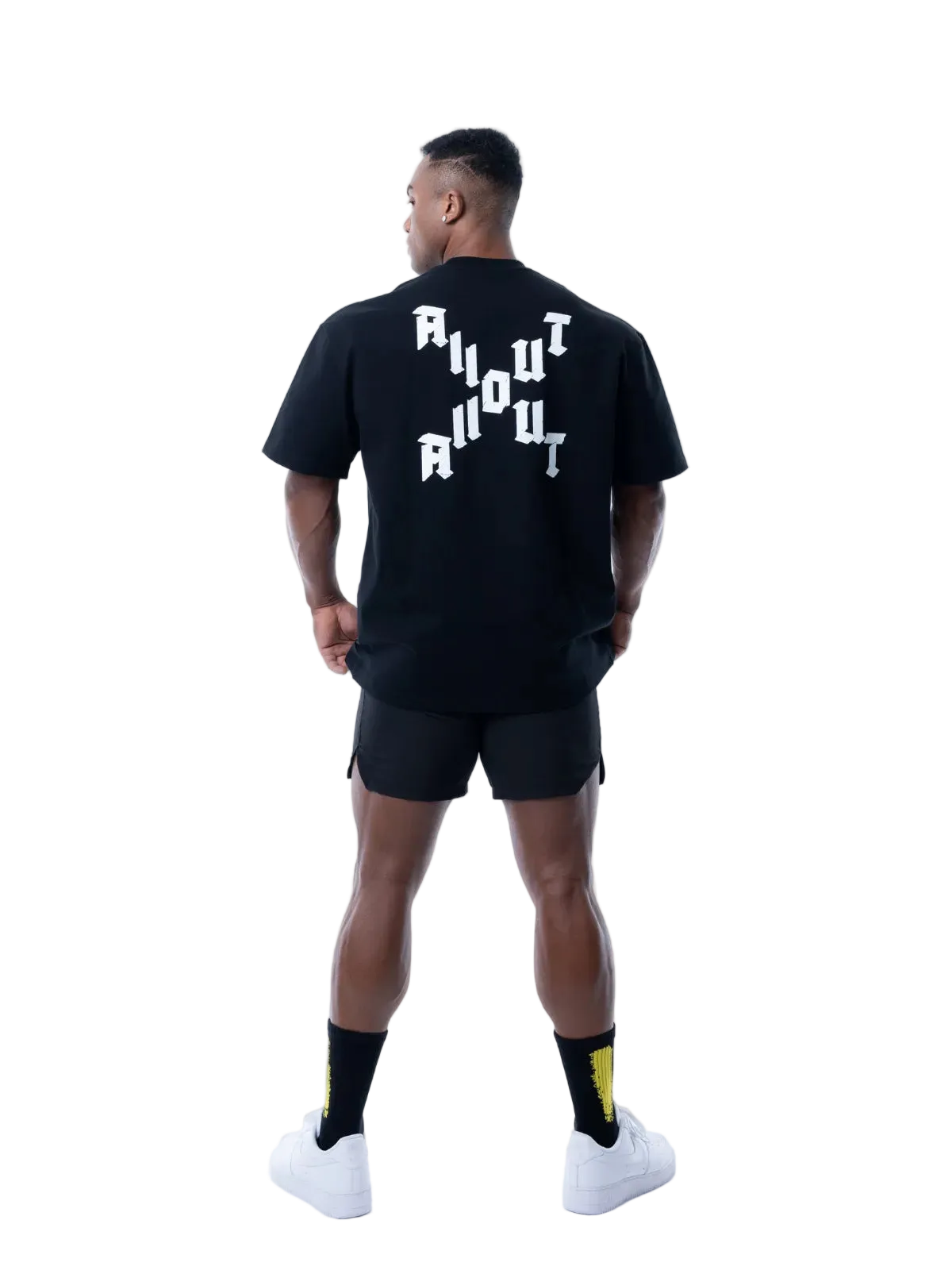 T-shirt DIAGONAL CROSS【BLACK】