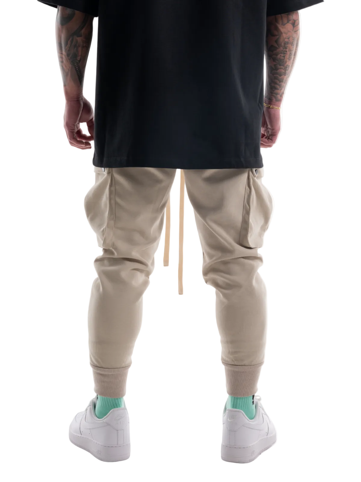 CARGO PANTS ONE POINT LOGO(BEIGE)