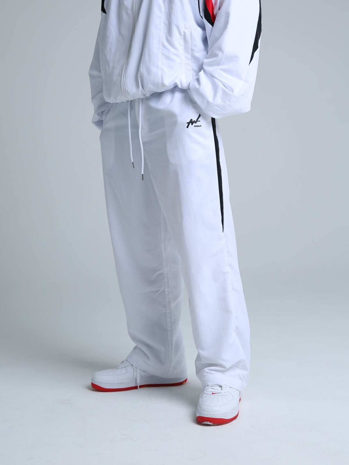 TRACK PANTS WEDGE WHITE