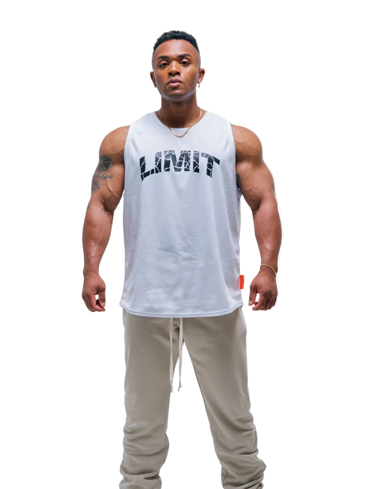 NO SLEEVE LIMIT Orange label(WHITE)