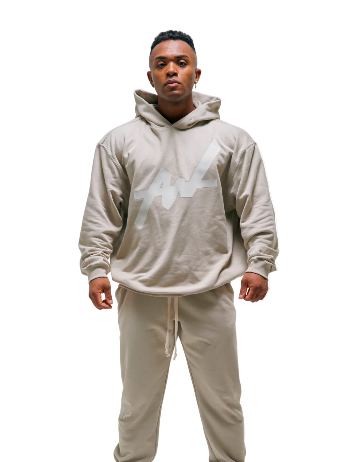 SWEAT HOODIE BIG LOGO(BEIGE)