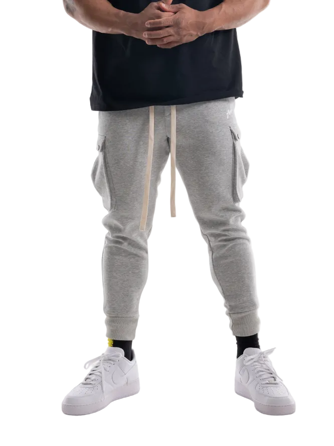 CARGO PANTS ONE POINT LOGO(GRAY)