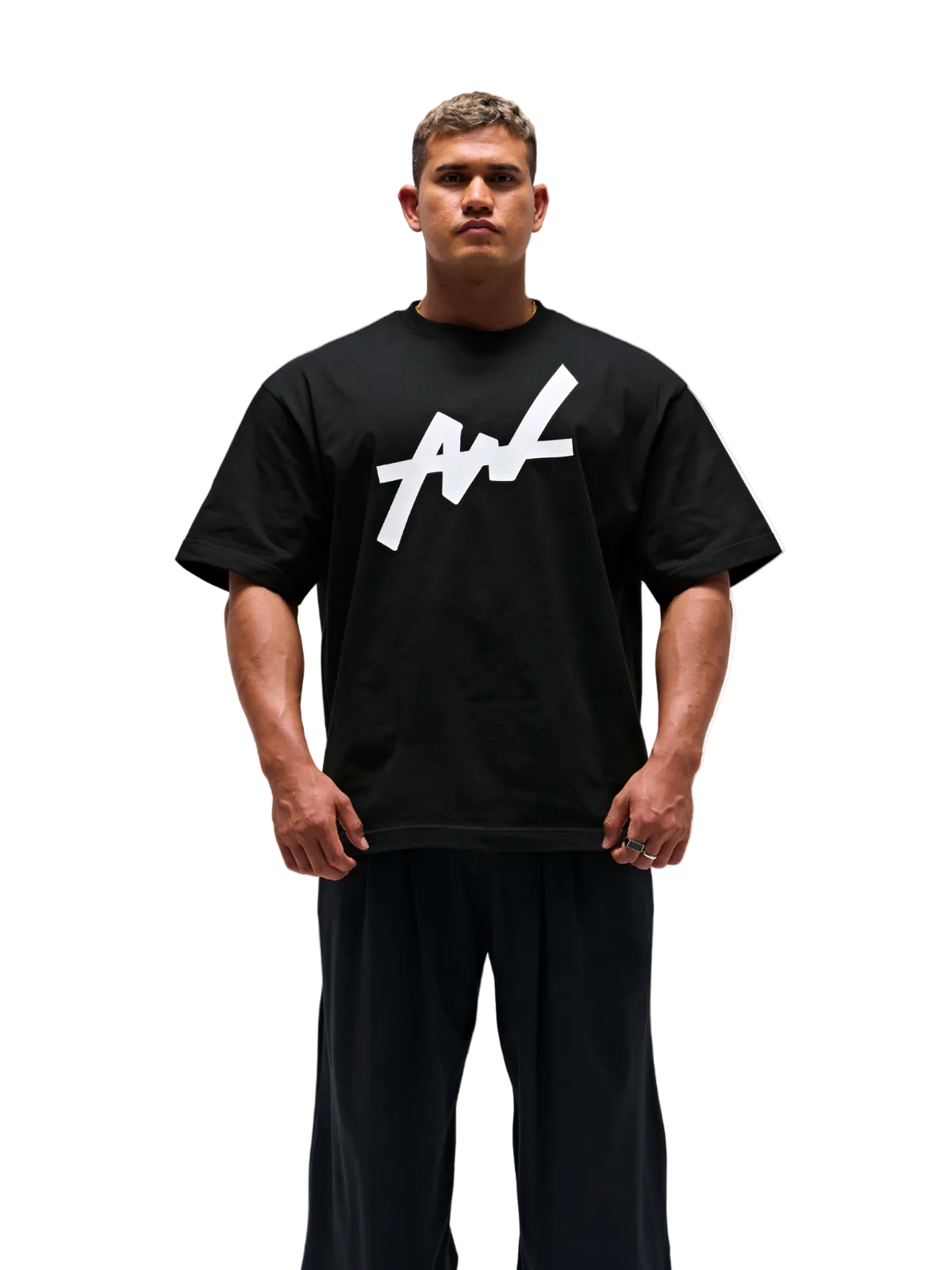 ALL OUTページ T-shirt BIG LOGO (BLACK)