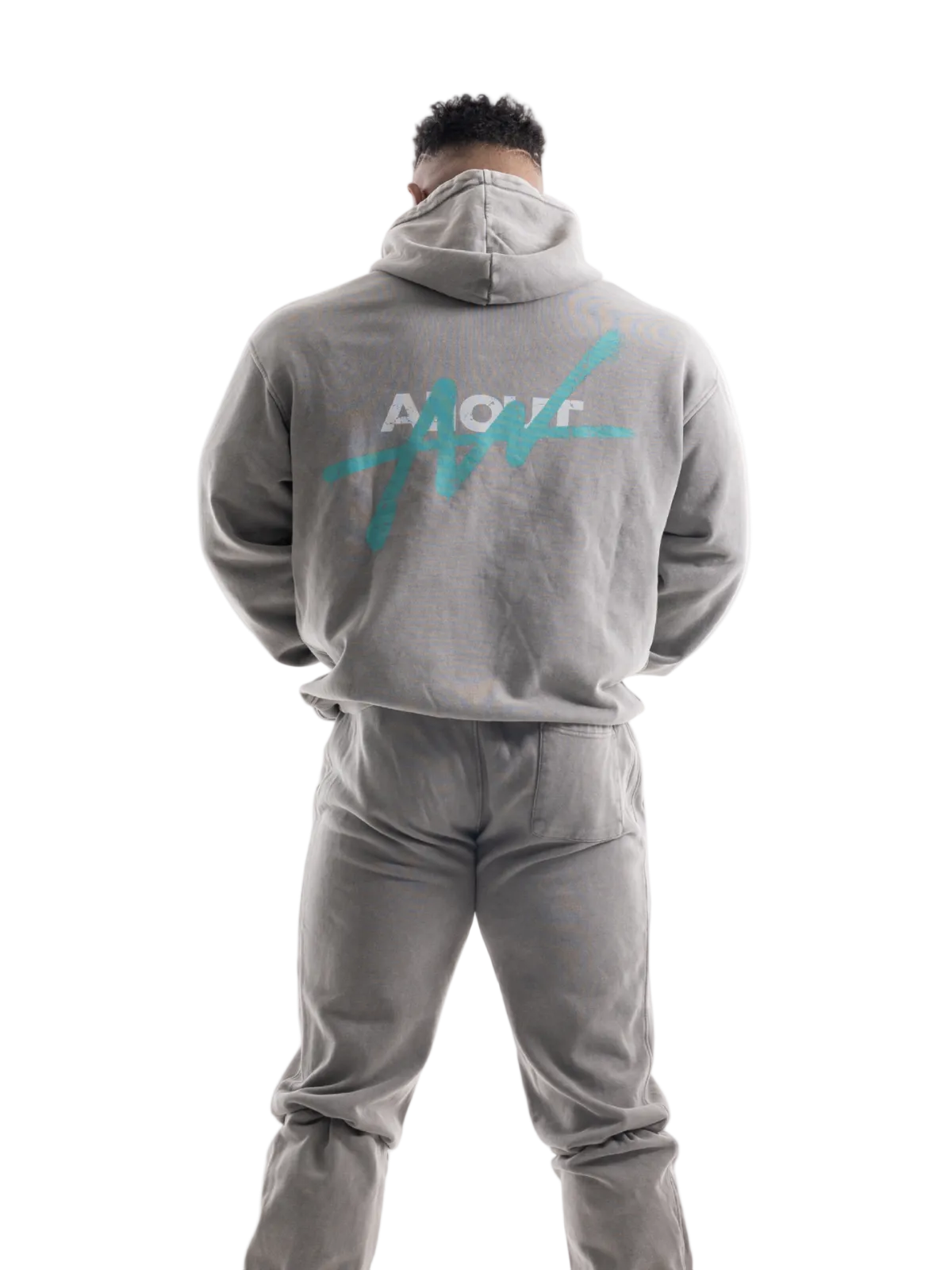 SWEAT HOODIE VINTAGE LOGO(LIGHT GRAY)