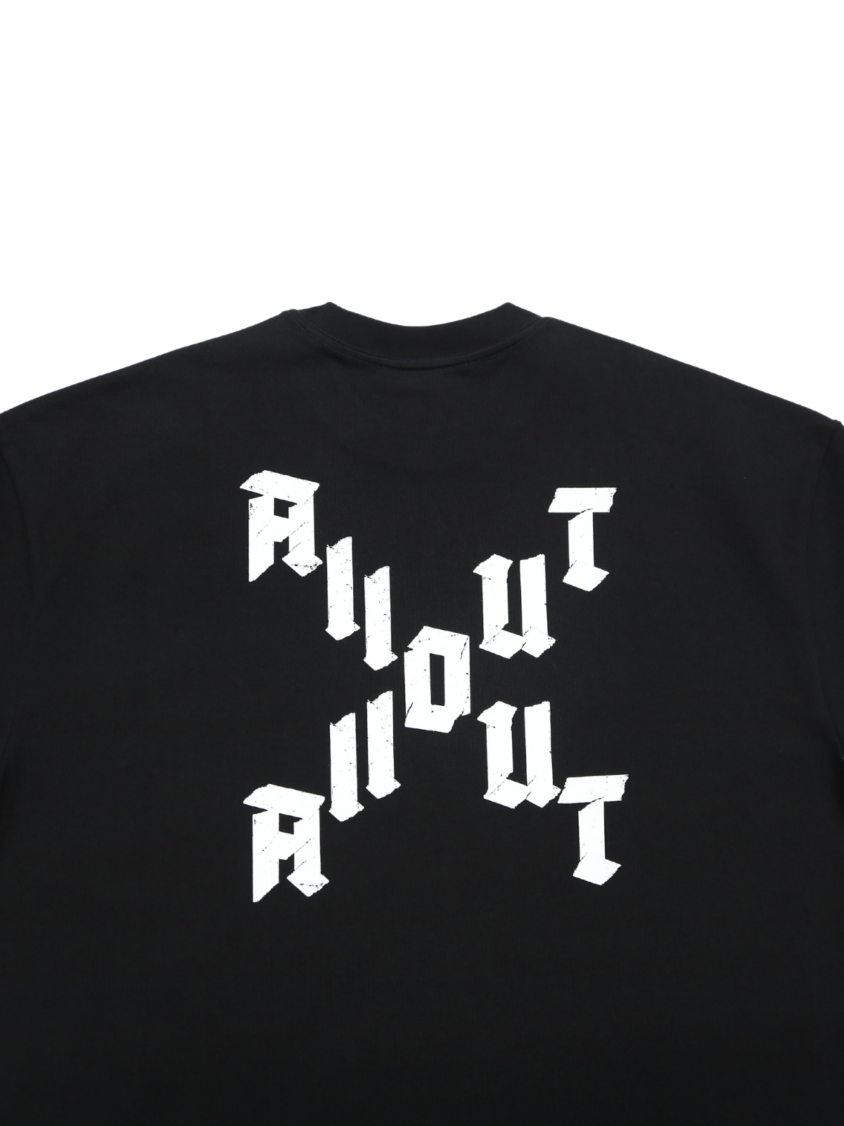 T-shirt DIAGONAL CROSS【BLACK】