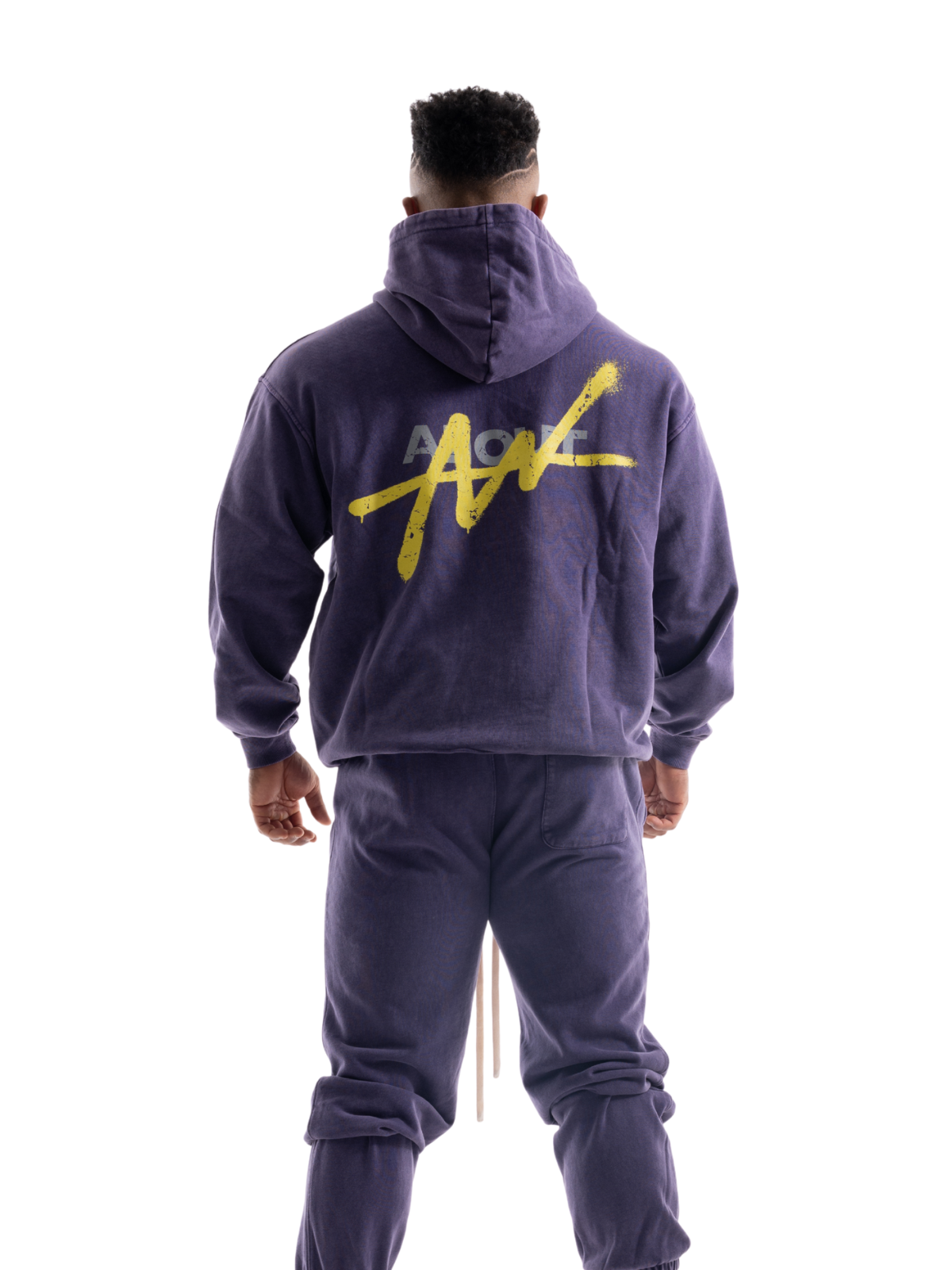 SWEAT HOODIE VINTAGE LOGO(PURPLE)