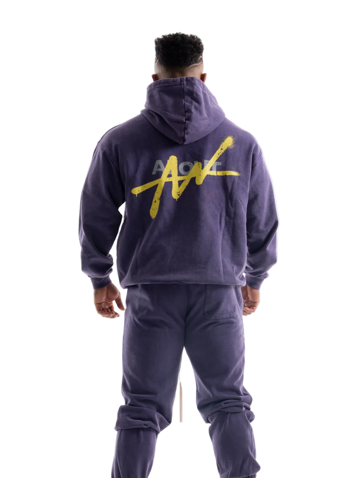 SWEAT HOODIE VINTAGE LOGO(PURPLE)