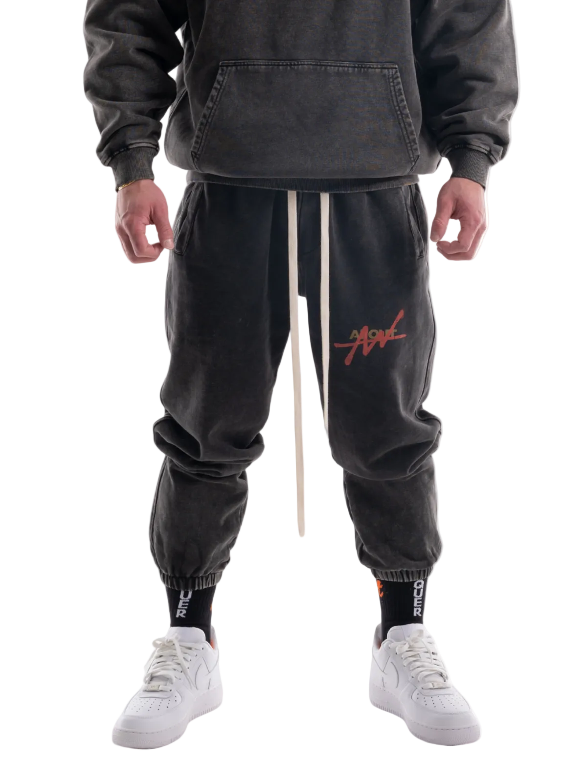SWEAT PANTS VINTAGE LOGO(DARK GRAY)