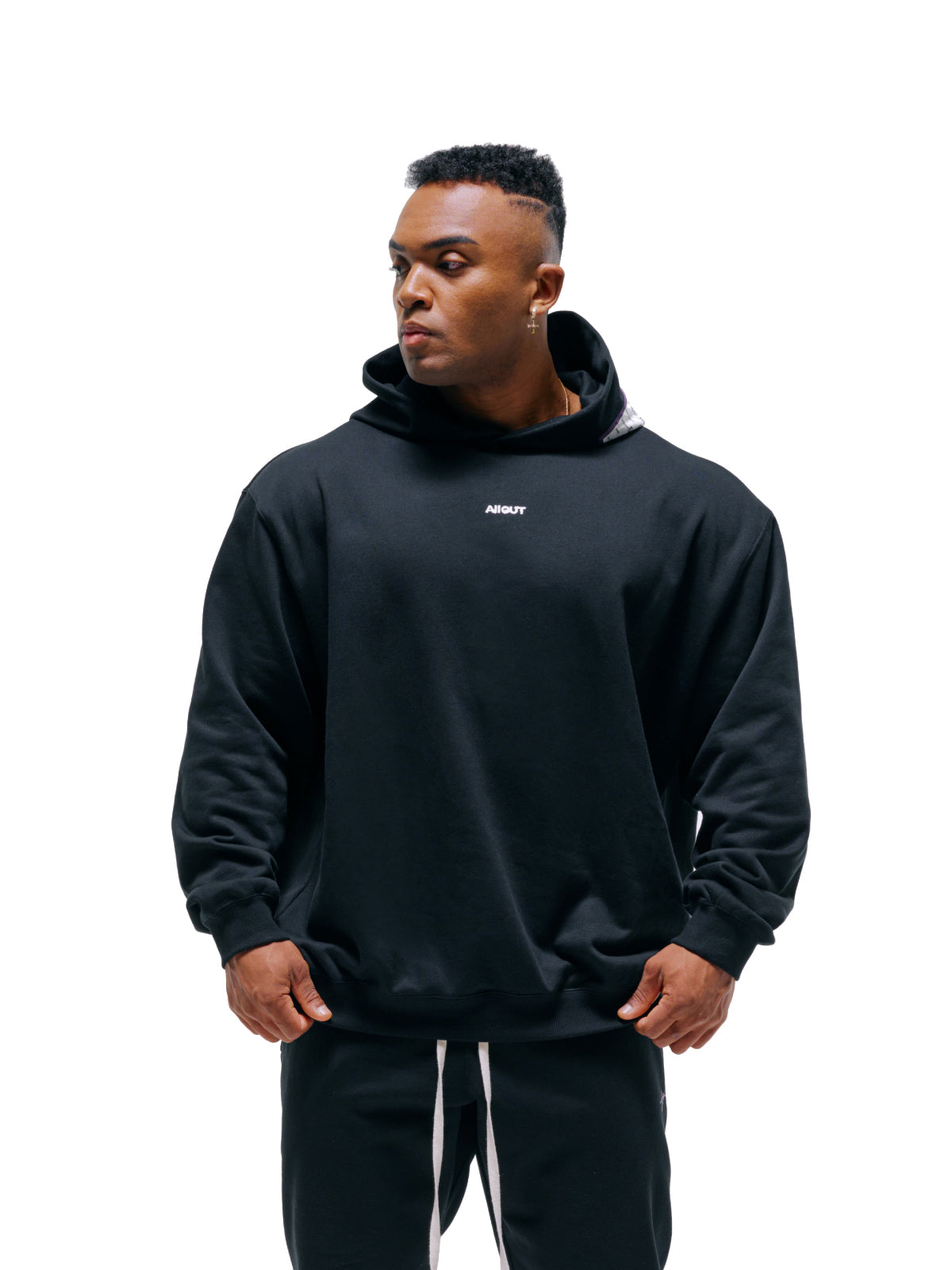 SWEAT HOODIE SPRAY (BLACK)
