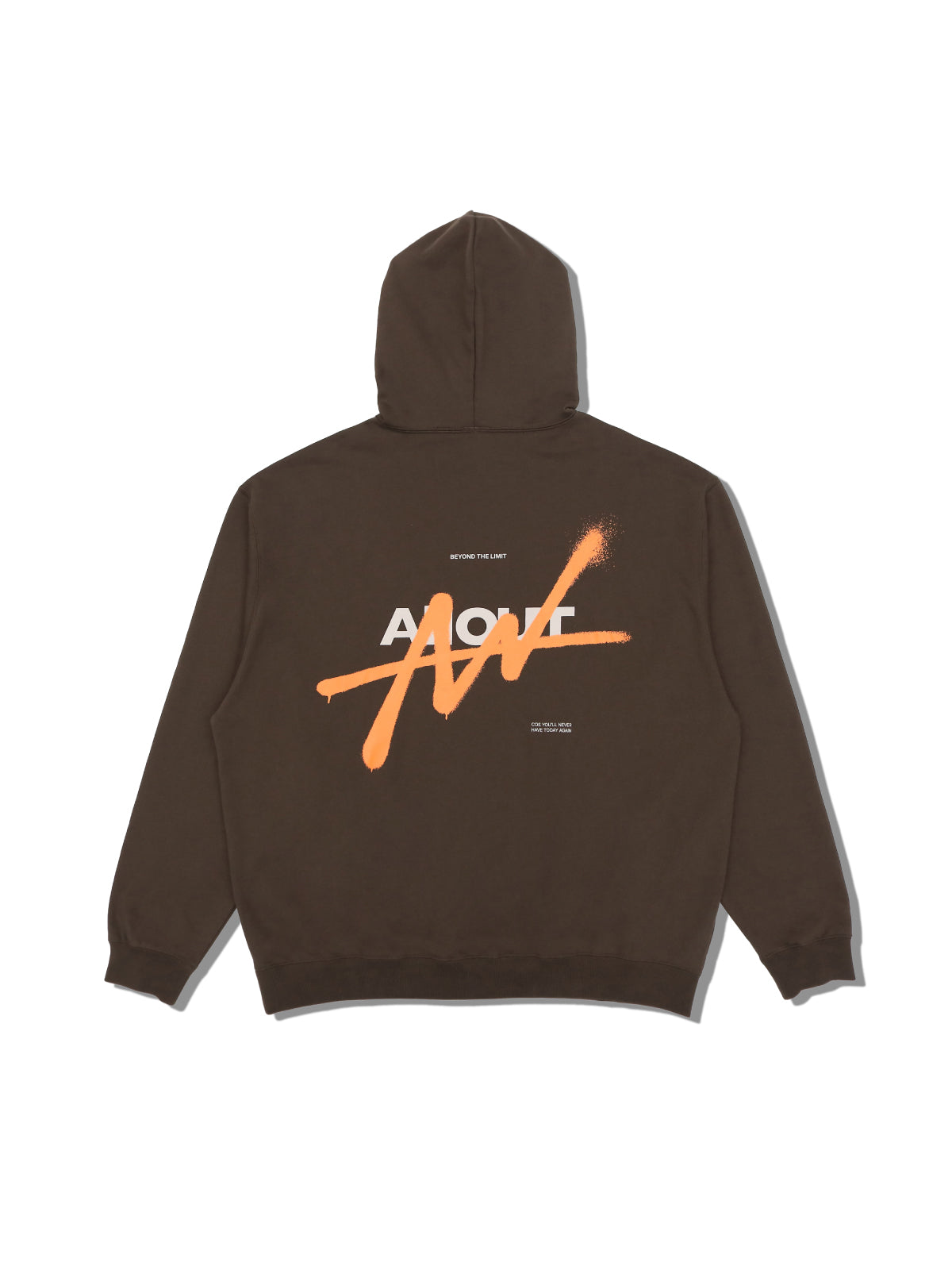 SWEAT HOODIE SPRAY(BROWN)
