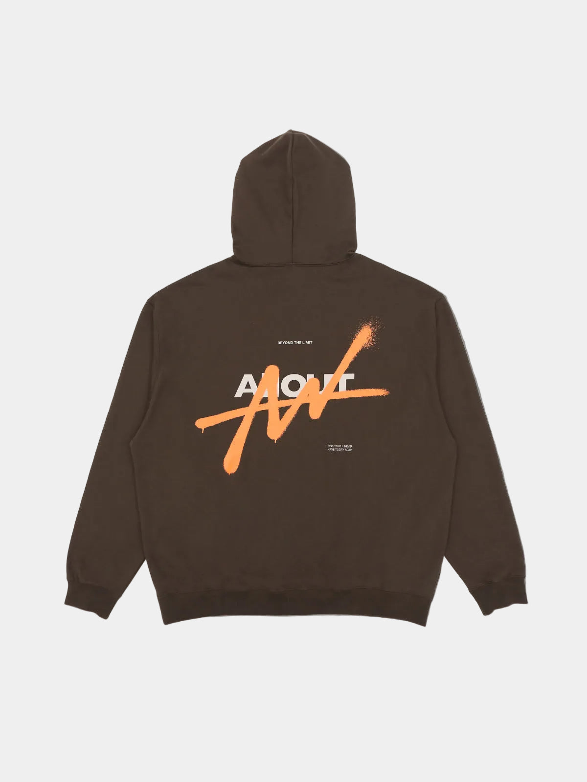 SPRAY SWEAT HOODIE (BROWN)