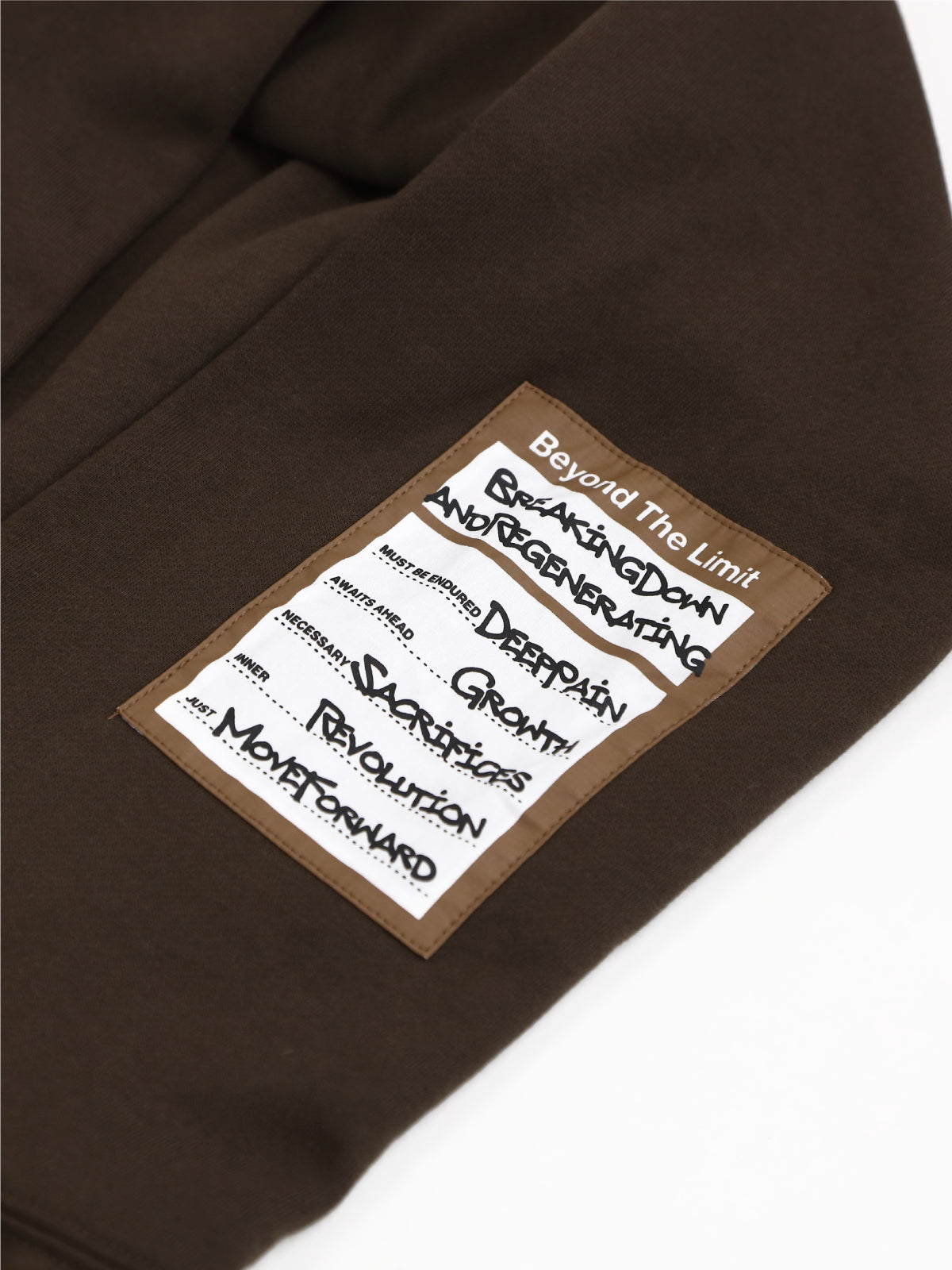 SPRAY SWEAT HOODIE (BROWN)