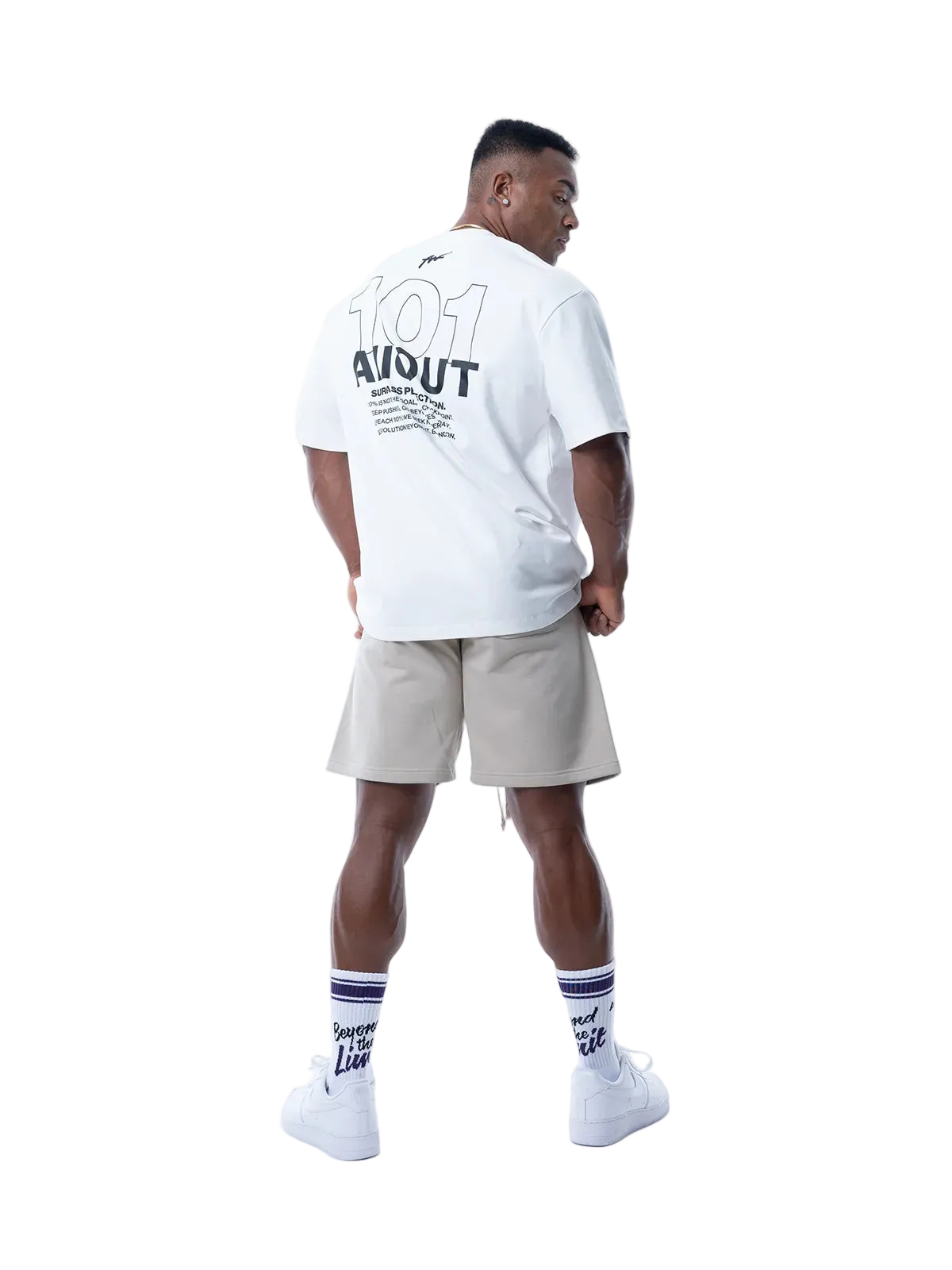 T-shirt 101 SURPASS PERFECTION【WHITE】