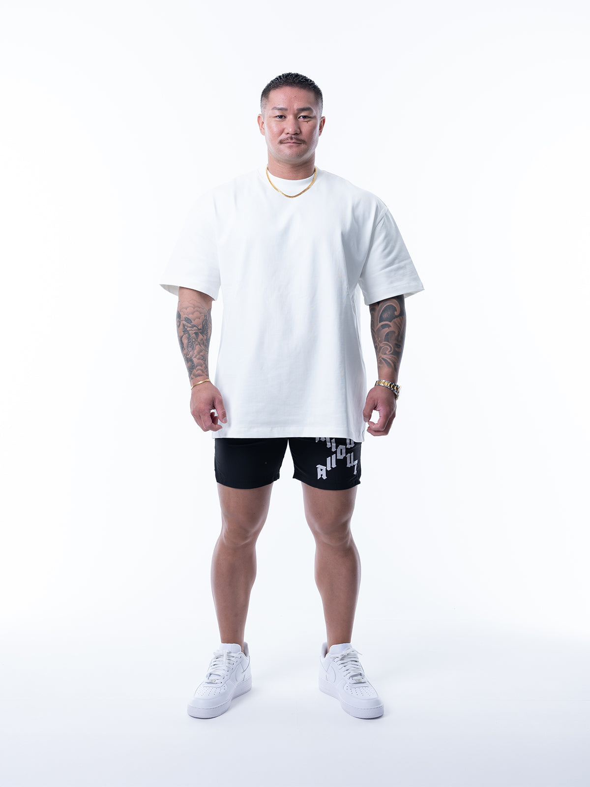 T-shirt DIAGONAL CROSS【WHITE】