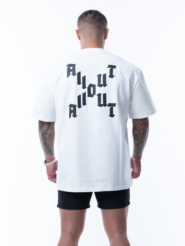 T-shirt DIAGONAL CROSS【WHITE】