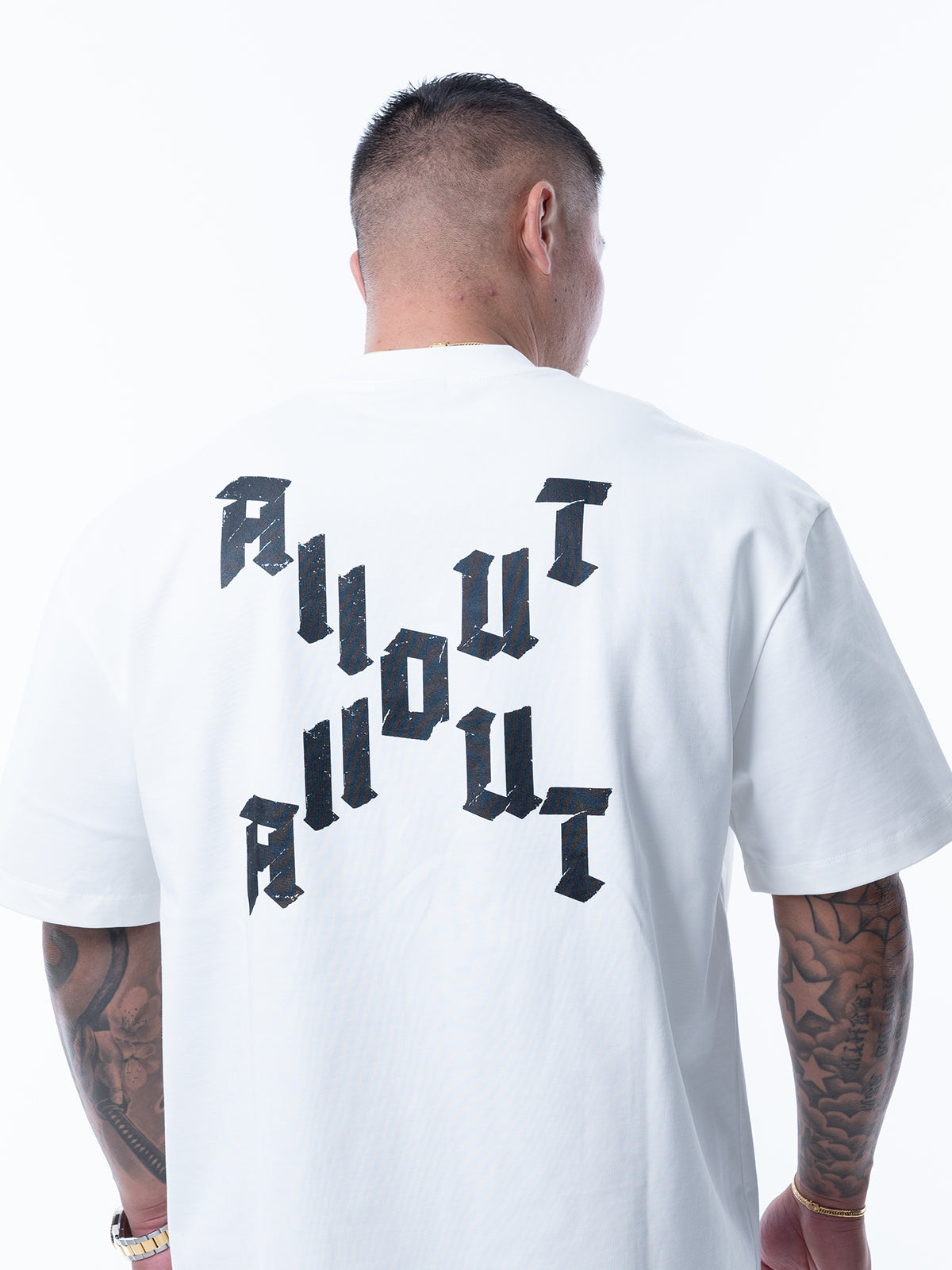 T-shirt DIAGONAL CROSS【WHITE】