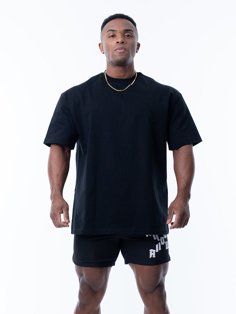 T-shirt DIAGONAL CROSS【BLACK】