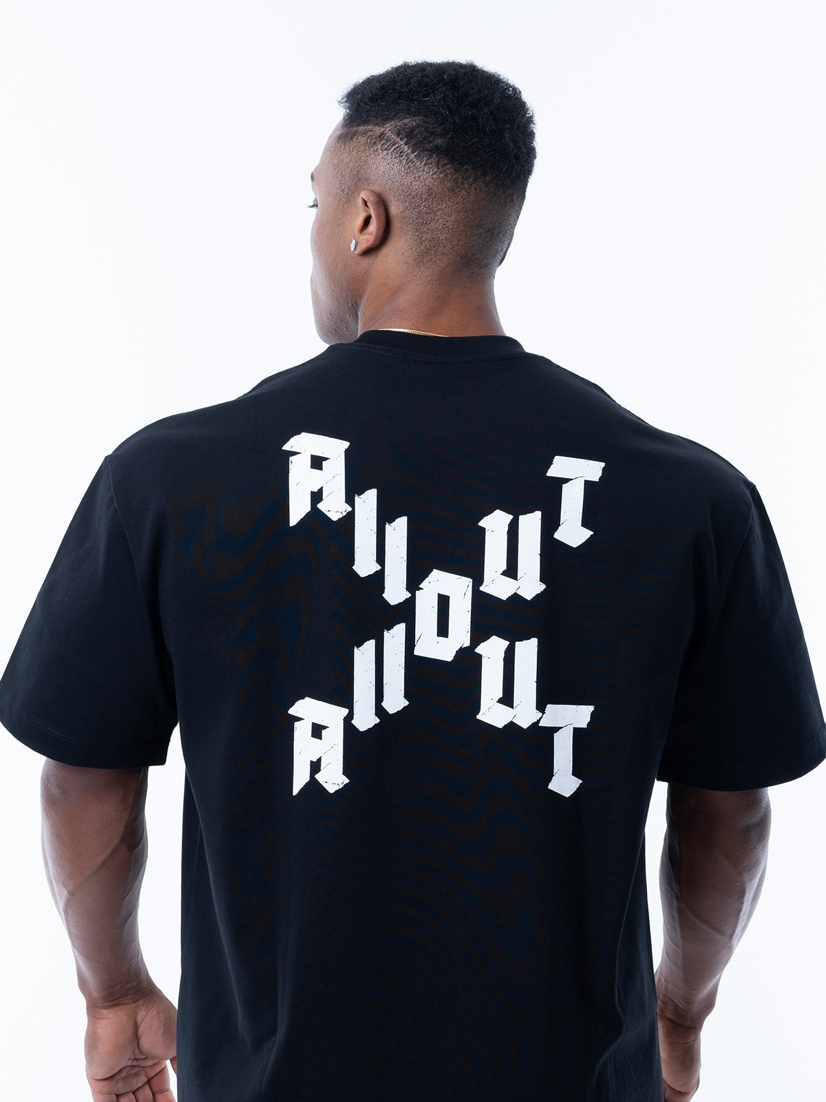 T-shirt DIAGONAL CROSS【BLACK】