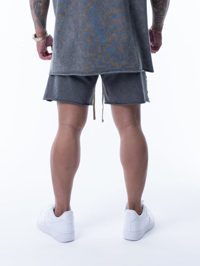 SWEAT SHORTS | DISTRESSED FLAME