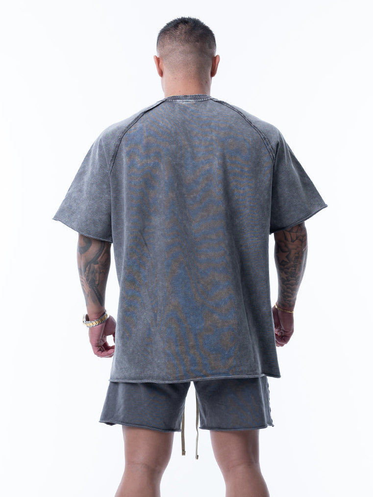 SWEAT TEE | DISTRESSED FLAME