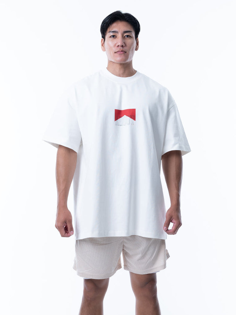 T-shirt CHEVRON EMBLEM【WHITE】