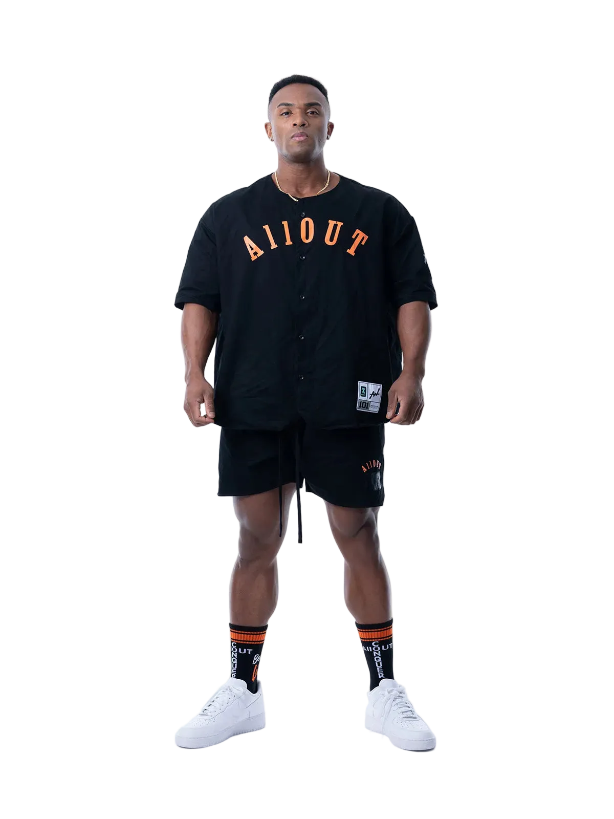 BASEBALL SHORT PANTS BLACK TWILL