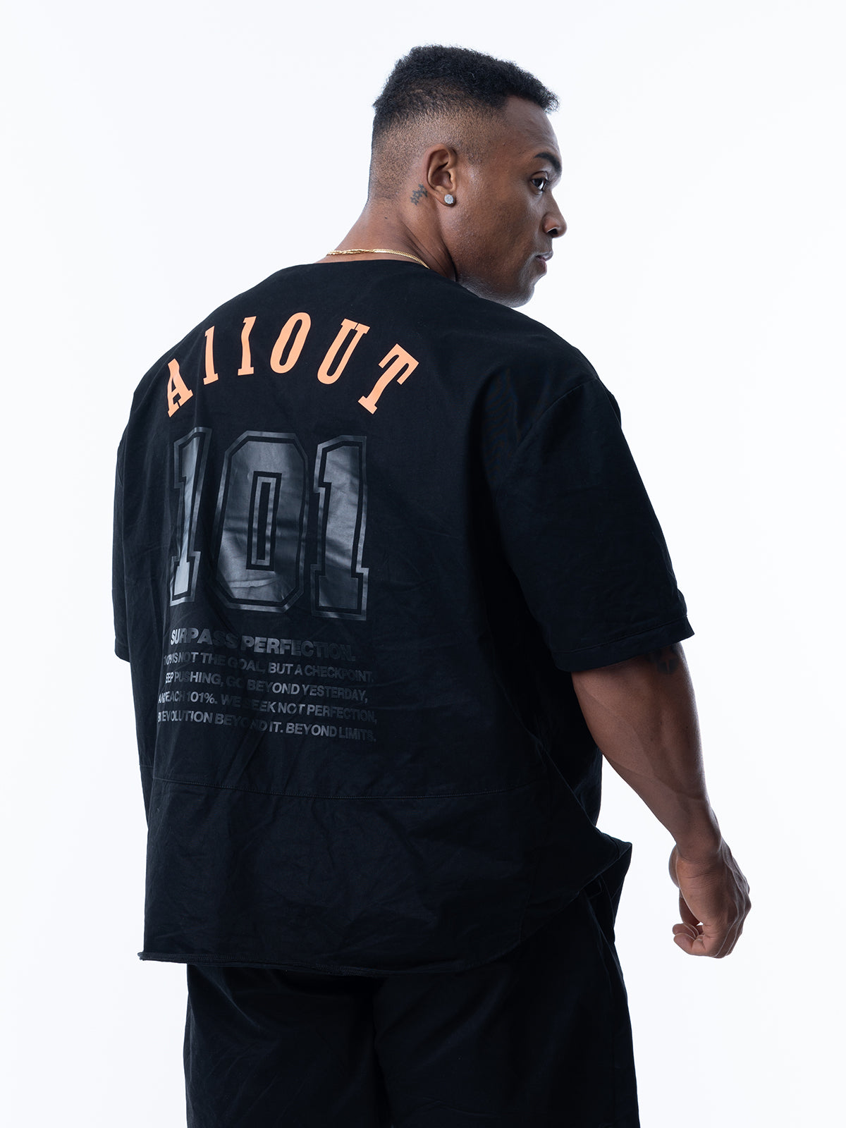 BASEBALL SHIRT BLACK TWILL