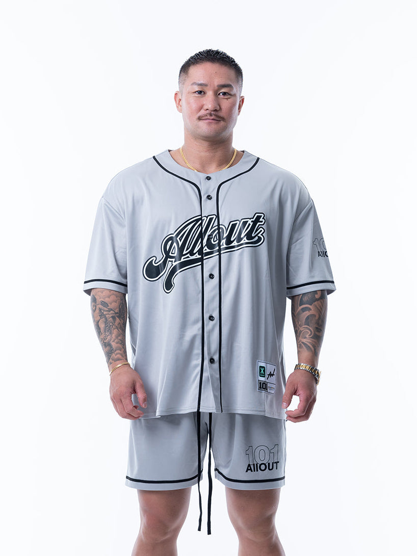 BASEBALL SHIRT GRAY MESH