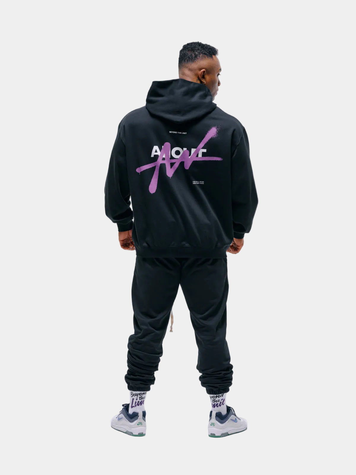 SWEAT HOODIE SPRAY (BLACK)