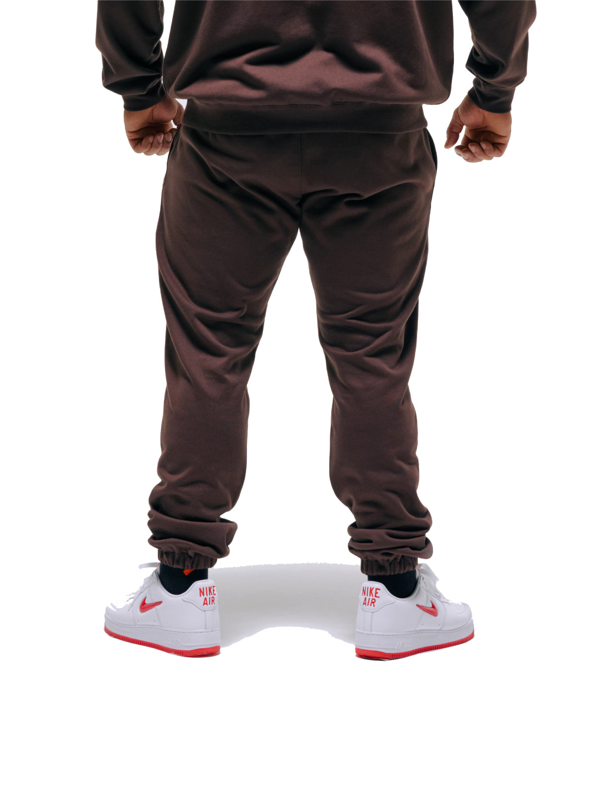 SWEAT PANTS SPRAY(BROWN)