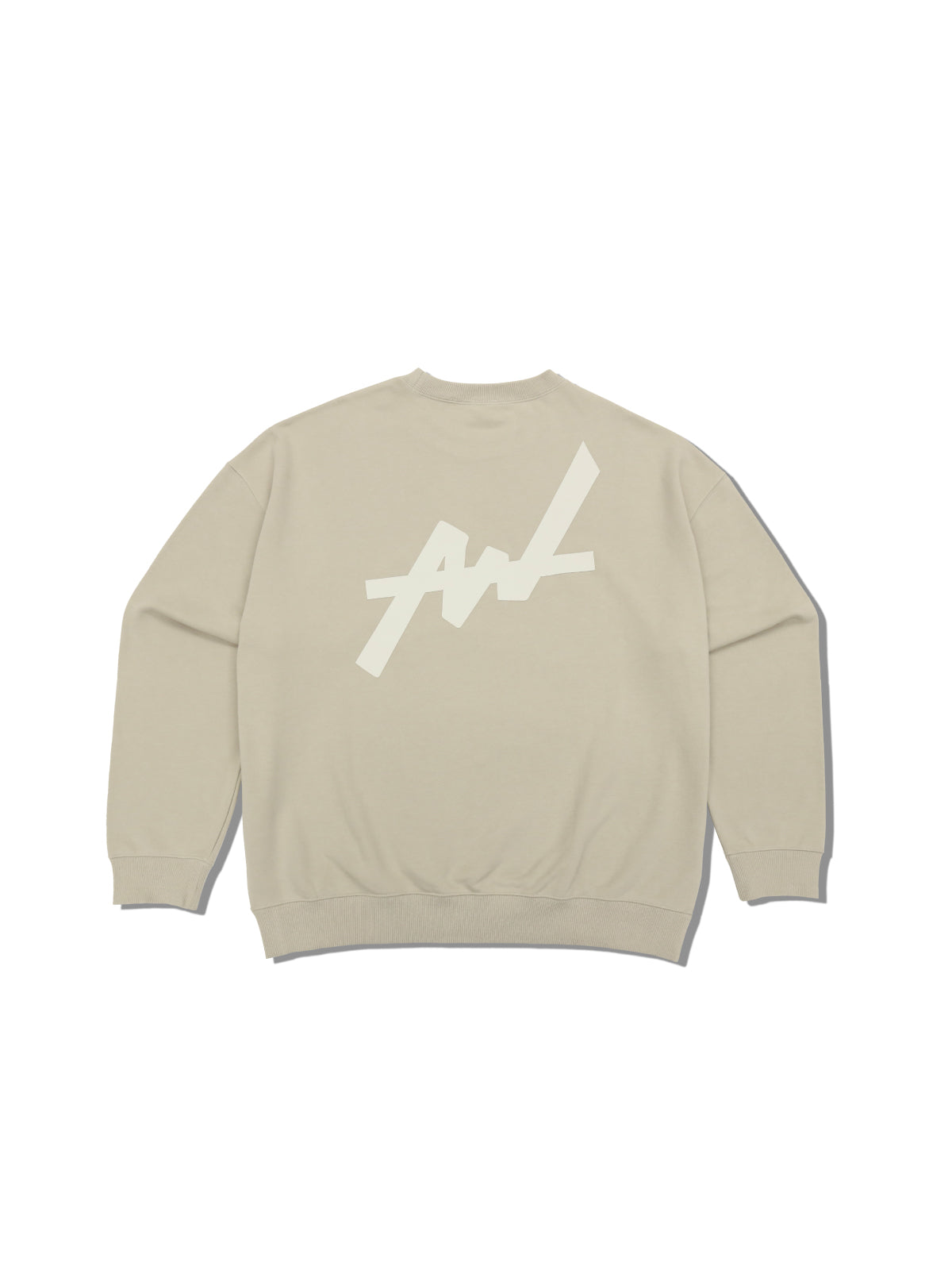 SWEAT SHIRT BIG LOGO(BEIGE)