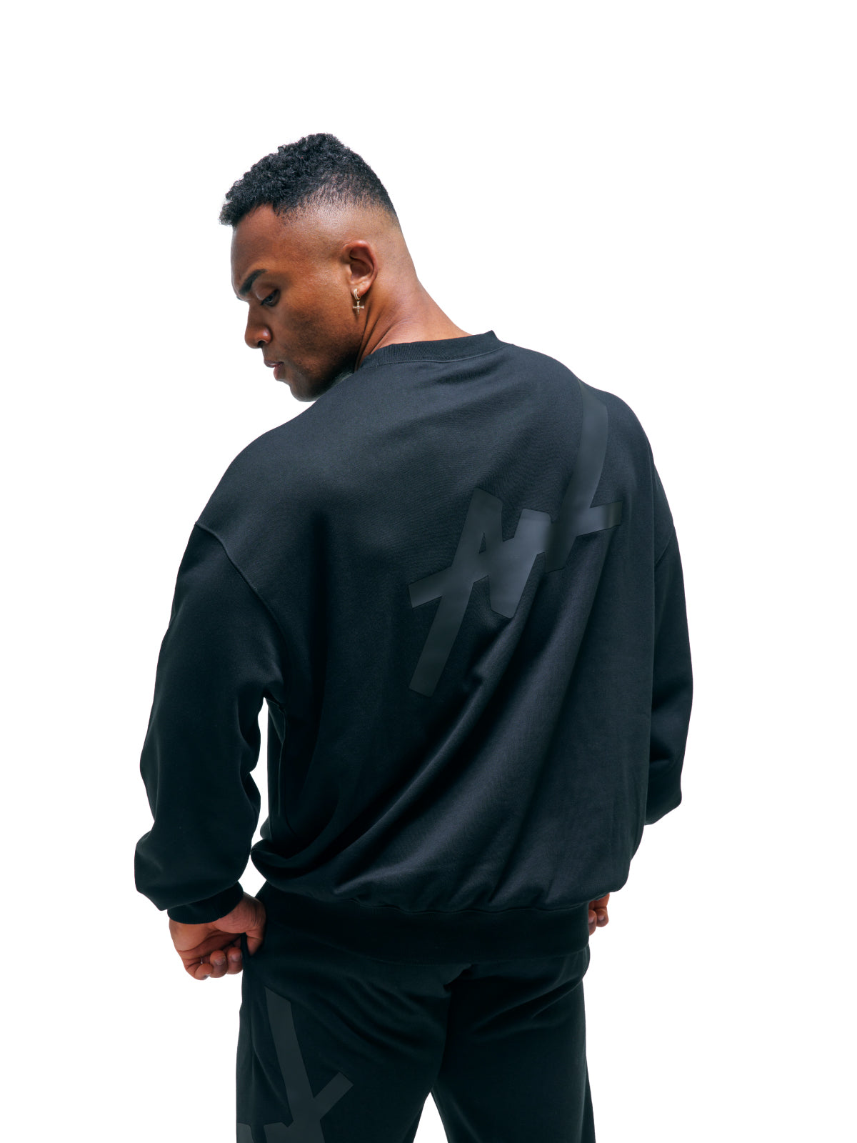 SWEAT SHIRT BIG LOGO(BLACK)