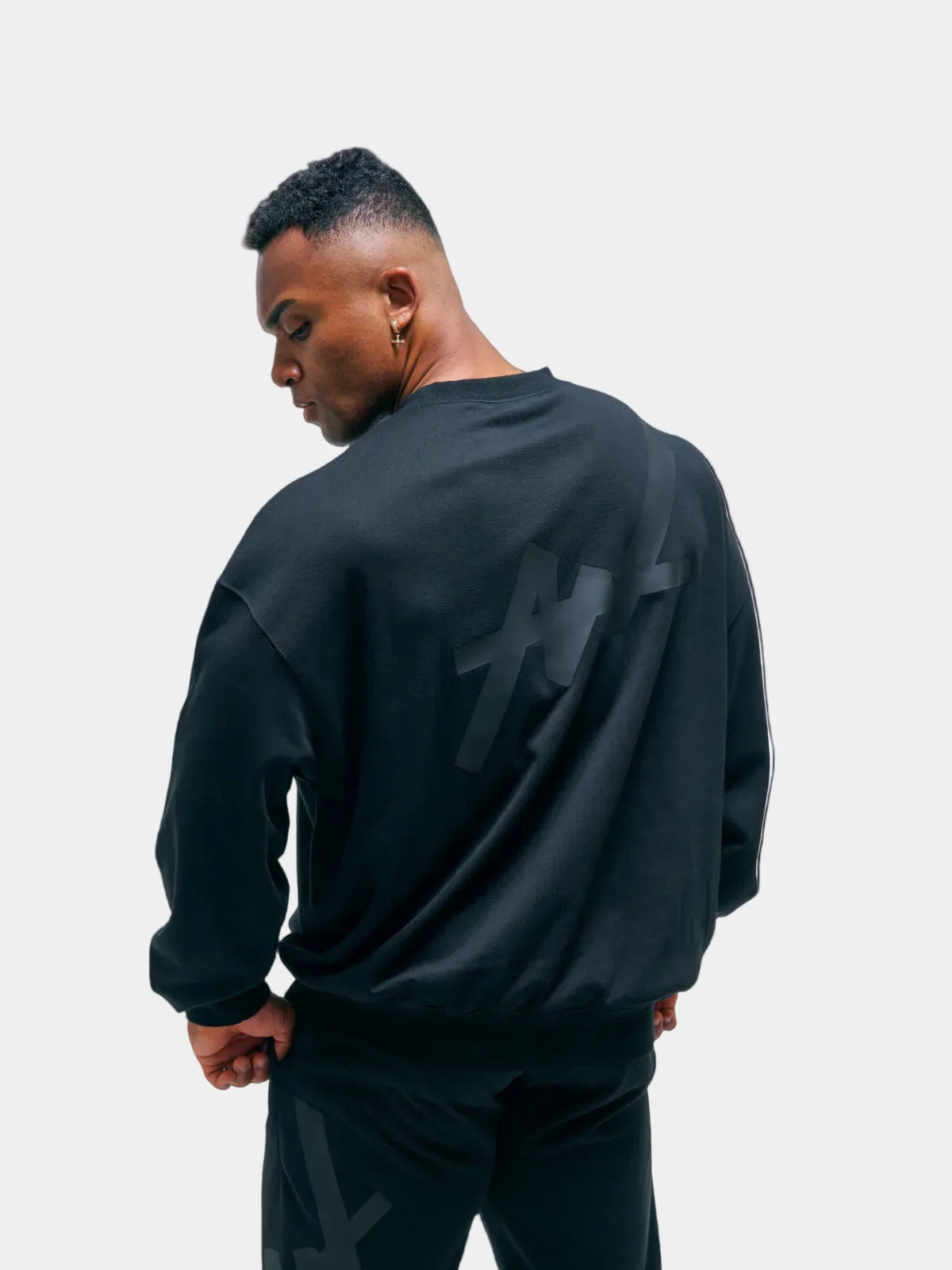 SWEAT SHIRT BIG LOGO(BLACK)