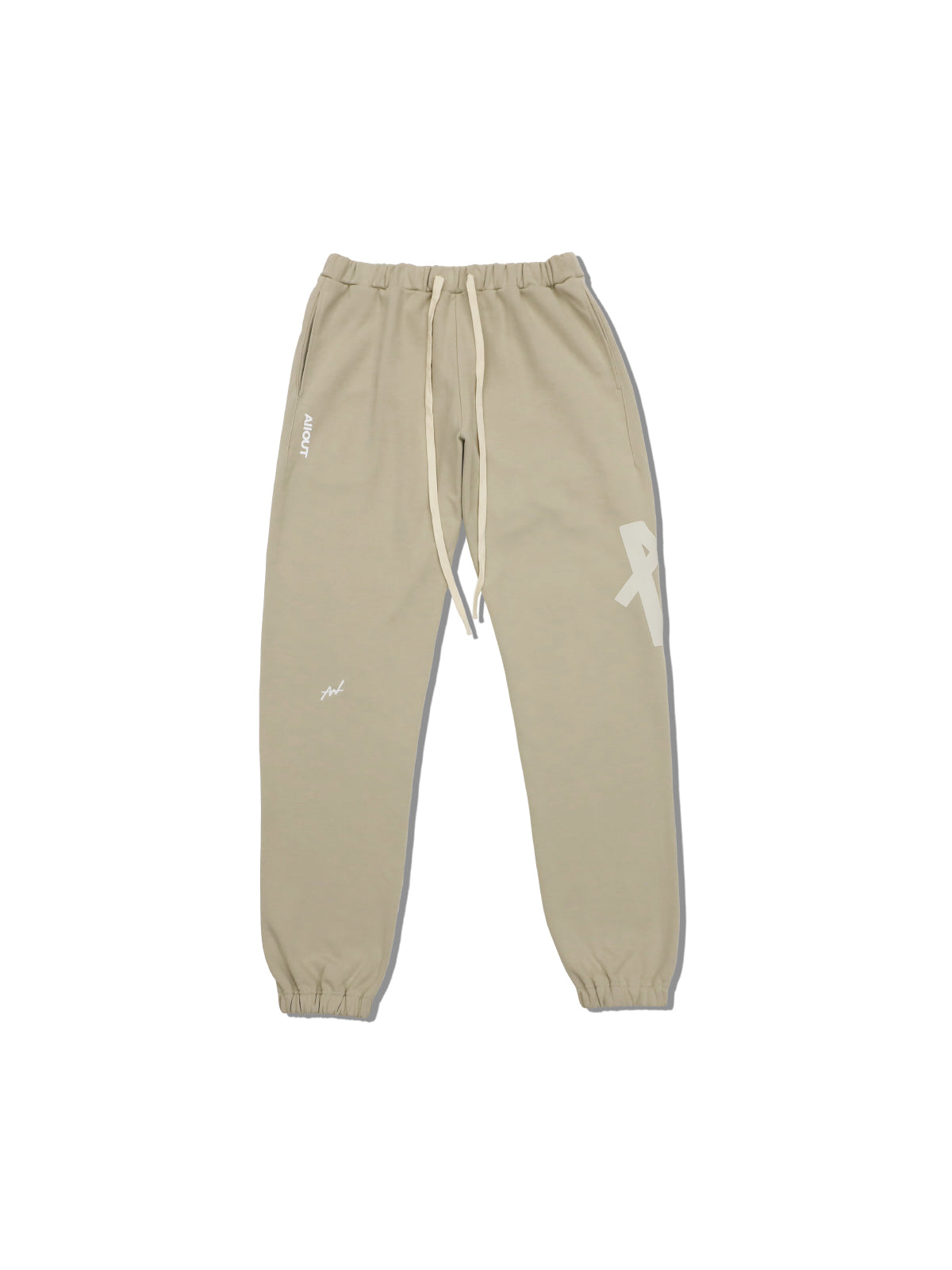 SWEAT PANTS BIG LOGO (BEIGE)
